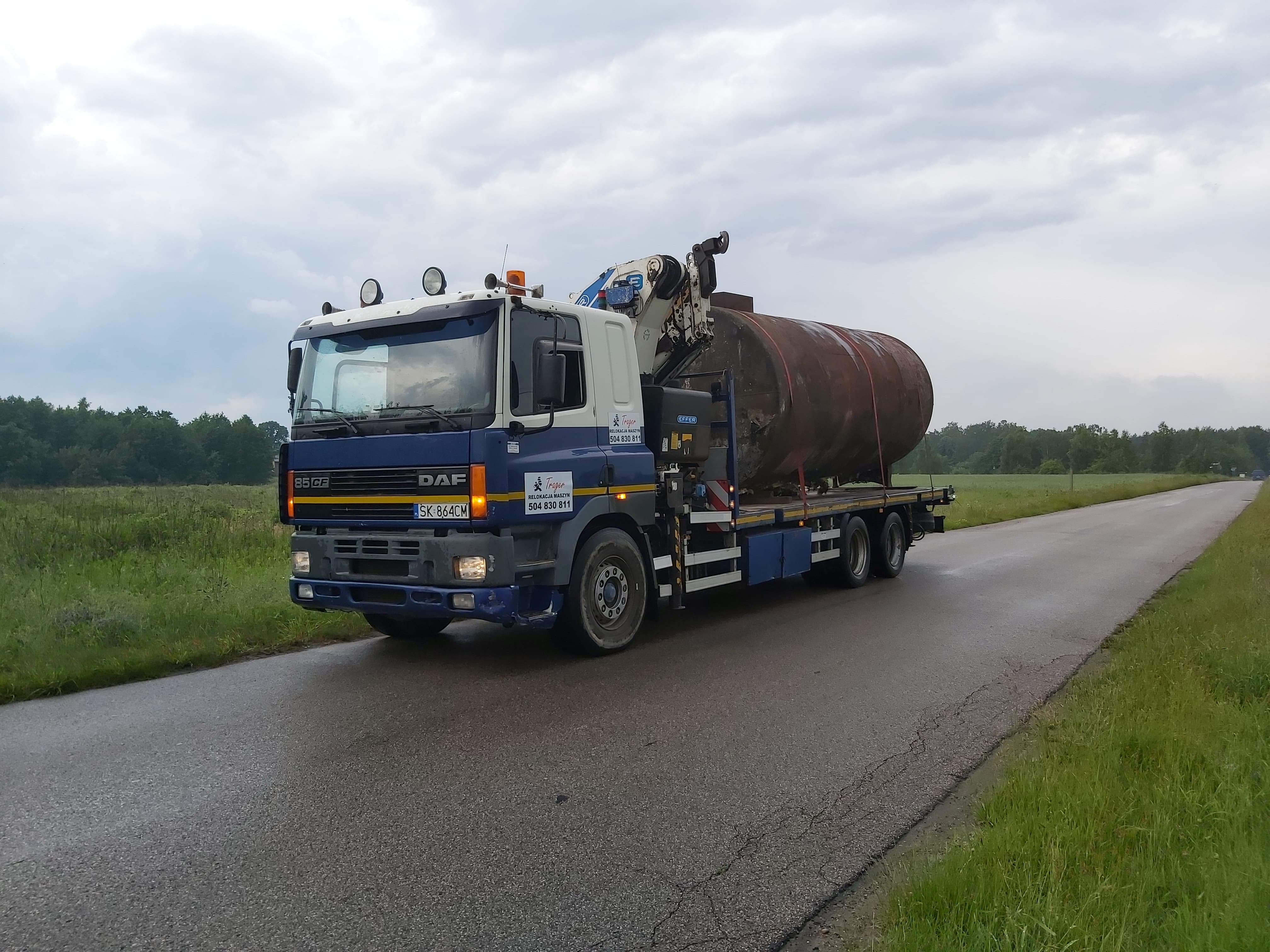 Transport Hds Metalowego Zbiornika - TRAGER